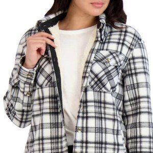 Sage Ladies' Plush Shirt Jacket White - LOWEST PRICE!